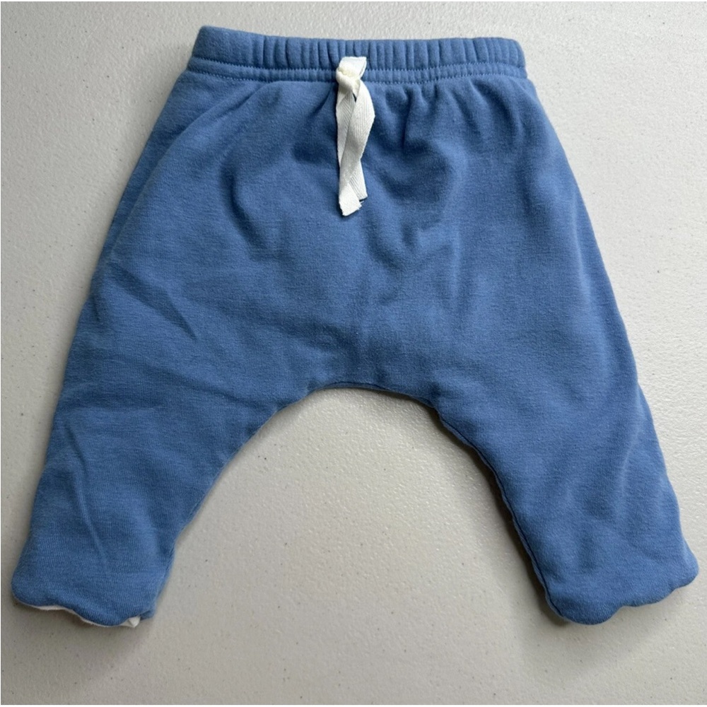 PETIT BATEAU PARIS BABY BOY BLUE PANTS SZ 1 MONTH